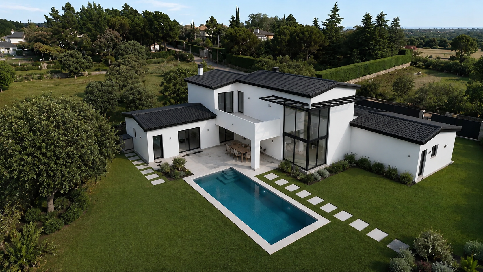 Casa modular construida por DHV Arquitectos en Segovia